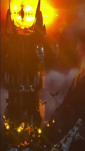 The Fell Beast Flies Over Mordor | LEGO LOTR