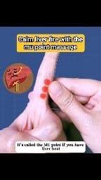 225K views · 3.5K reactions | It's called the Mu Point. If you have liver heat, get easily angry, sweat a lot from your hands, or have watery eyes, massaging this area regularly can really help. #liverheat #USAWellness #acupressure #reliefliver #healthylifestyle | Acupoint Wellness | Facebook
