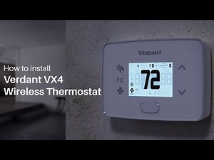 How to Install: Verdant VX4 Wireless Smart Thermostat