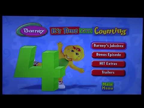 Barney: It's Time For Counting 2006 DVD Menu Walkthrough