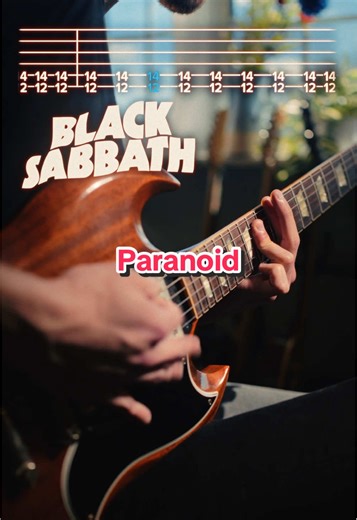 Paranoid - Black Sabbath, a guitar tutorial with tabs on screen. Learn how to play the guitar riff, verse and chorus. @Gibson Guitar SG 61 VOS @Browne Amplification Protein V4 @G66.eu Fractal FM9 MKII @D’Addario EXL110 #guitarlesson #guitartutorial #guitartabs #blacksabbath