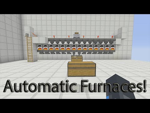 Minecraft Xbox One - Minecart Automatic Furnace System How To!