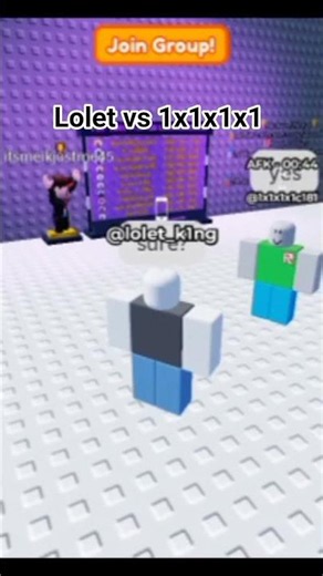 lolet vs 1x1x1x1 #exoliner #robloxanticheat