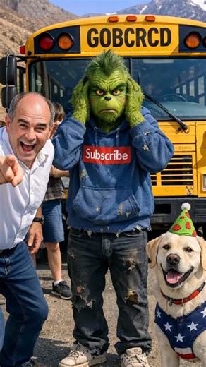 Teacher Stuck on Glue Seat! Dog & Grinch School Bus Chaos