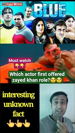 Which actor first offered Zayed Khan role in Blue hindi movie👈😯#shorts #viral