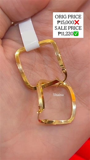 SQUARE TYPE EARRINGS PM NAA!!❤️‍🔥✨ | Luxx4less Golds and Diamonds