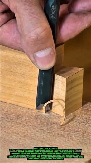 Amazing Woodworking Technique for Creating a Precise Hidden Groove Joint.