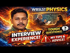 WB SLST Physics Interview Experience|WB SSC Interview ‪@physicsgalaxy1537‬ #wbslst #wbssc #ssc