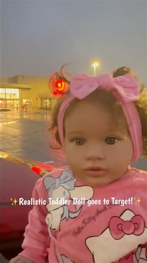 Taking my Realistic Toddler Doll on an Outing to Target #babydolls #doll #outing
