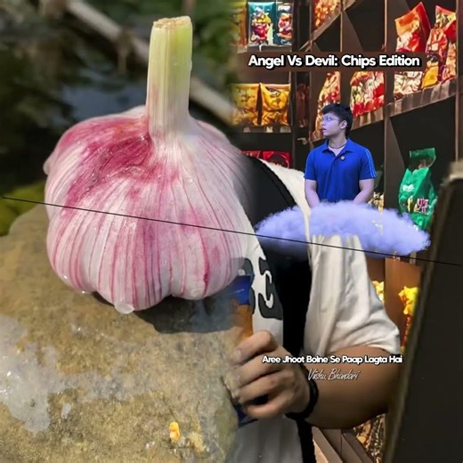 Angel vs Devil Chips Edition 💥 #shortsfeed #shorts #funnyshorts #chips #angel