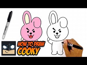 How to Draw BT21 | Cooky | Step-by-Step Tutorial for Beginners - Videos For Kids