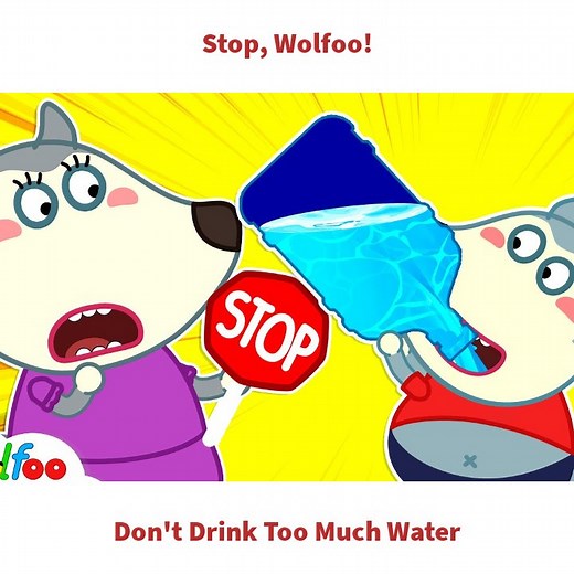 What if we drink too much water? 😁 #WOANETWORK | Wolfoo Kids Cartoon