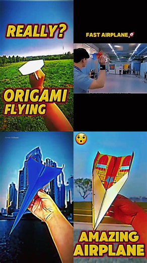 Top 4 Paper Airplanes That Will Blow Your Kids' Minds! 🤯✈️ Think you've seen every paper airplane? Think again! 😱 These 4 incredible paper airplanes are easy to fold, super fun to fly, and guaranteed to amaze kids and adults alike. Watch until the end to discover the most unbelievable design! ✈️🔥 ❤️ Like, 💬 Comment your favorite airplane, and 🔔 Subscribe for more amazing origami and paper craft tutorials! Hashtags: #paperairplane #origami #papercraft #diy #kids