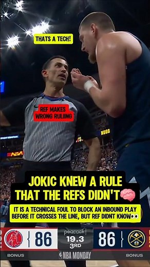 Jokic knows RULES better than the Refs😭