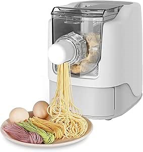 Razorri Electric Pasta and Ramen Noodle Maker - Make 1 Pound of Homemade Noodles in 10 Minutes or Less - 13 Noodle Shapes to Choose - Make Spaghetti, Fettuccine, Penne, Macaroni, or Dumpling Wrappers