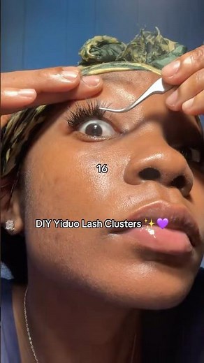 Yiduo Lash Clusters ✨💜 #lashclusters #diylashextensions #lashes