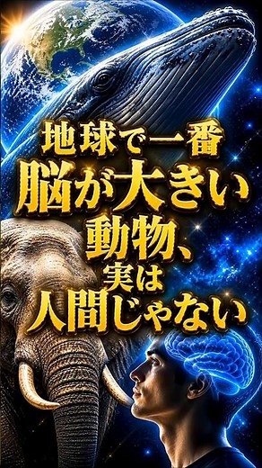 地球で一番脳が大きい動物、実は人間じゃない #世界一 #動物 #マッコウクジラ