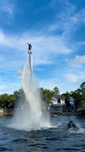 Meet us by the Baytowne Wharf Lagoon TONIGHT at 6:30 & 8:30 PM to watch Ben Merrell’s spectacular hydroflight show💦😄 | The Village of Baytowne Wharf