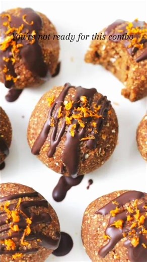 Viral Orange Chocolate Oatmeal Energy balls #shorts #recipe #shortvideo #energyballs
