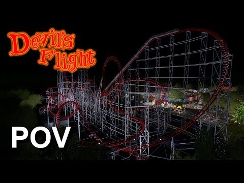 Devil's Flight - Night POV | No Limits 2 | 4K | 60fps | 2D