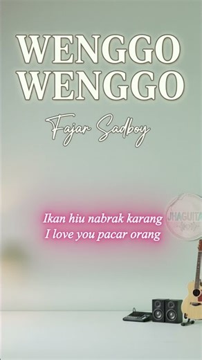 FAJAR SADBOY - WENGGO WENGGO JAZZ COVER