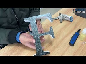 How to make advertising letters by CNC router and channel letter bending machine