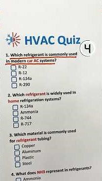 Can You Pass This HVAC Knowledge Test? #hvac #quiztime #hvacquiz #viral #shorts #technician #exam