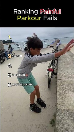 Top 5 painfull Parkour fails! #ranking #funny