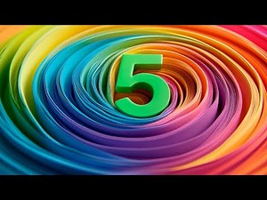 Learning Colors and Counting with Number 5 | Create Number 5 with Play-Doh for Kids