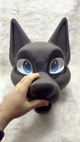 Foaming TPU Canine Fursuit Head Base (dog / Wolf) - 3D Printed, Beginner Friendly, Flexible & Durable - Etsy