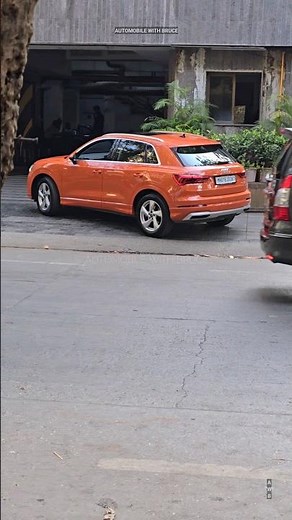 Audi Q3 Orange Color 🔥 Road Presence #suv