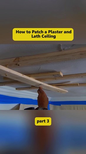 How to Patch a Plaster and Lath Ceiling-3