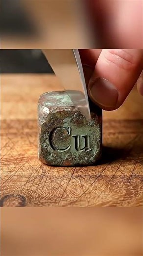 The periodic elements cutting ✂️ #chemical #experiment #chemistry #science