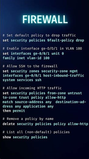 🔥 Firewall Security Commands