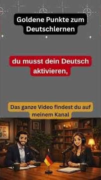 Langsames Deutsch hören-3 #deutschlernen #shorts