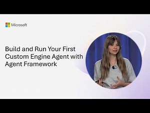 Build and Run Your First Custom Engine Agent with Agent Framework