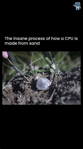 Artificial Intelligence | ChatGPT | Technology on Instagram: "It’s wild that this is even possible 🤯 This video walks through how a CPU is created, starting with ordinary sand and ending with the tiny chips inside nearly every device we use. It shows how raw silicon becomes a wafer, then gets transformed step by step into working processors. A process that usually stays hidden inside cleanrooms and factories is made easy to follow. Seeing it laid out like this really puts the scale and complexi
