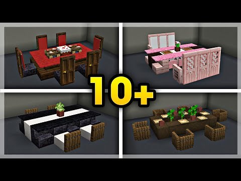 10+ DINING TABLE Design Ideas | Minecraft 🕹️