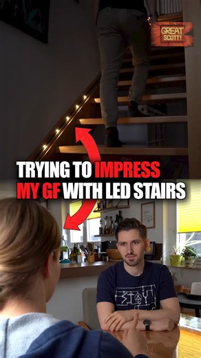 GreatScott! on Instagram: "Trying to Impress My GF With LED Stairs! #diy #electronics #engineering #project #led #stairs #arduino #esp"