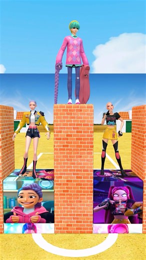 Epic Dance Battle! Rumi vs Mira for the Hair — Who Will Win? #3danimation #kpopdemonhunters #funny