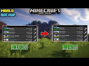 How to update Minecraft 1.19 Without losing your worlds 😍 ||Transfer Worlds in another device 100% 😉