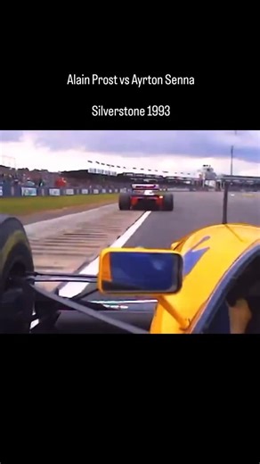 Onboard with Alain Prost as he lines up a move on Ayrton Senna during the 1993 British GP 🤩 Prost would go on to win the race, the 50th race win of his career! #AlainProst #OldSchoolF1 #F1 | OldSchool F1