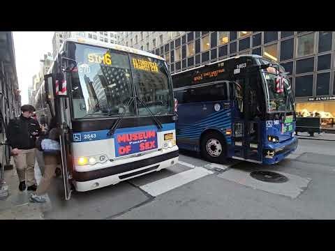 Both The Midtown Manhattan Bound BxM1 Express Bus and The Staten Island Bound SIM6 Express Bus