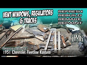 1951 CHOPPED CHEVY window tracks and regulators