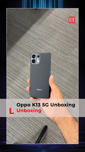 5.7K views · 21 reactions | Oppo K13 is here with a promise for good display and performance. The device starts at Rs. 17,999. It features: ➥ IP65 Rating ➥ 6.7-inch Display ➥ Android 15 ➥ Qualcomm Snapdragon 6 Gen 4 ➥ 7000 mAh Battery ➥ 50MP Primary Camera #oppo #oppok13 #qualcommsnapdragon6gen4 #techpulse #unboxing #asmr | The Economic Times | Facebook