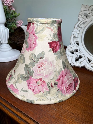 Cottagecore Rose Floral Lamp Shade, Shabby Chic Decor - Etsy
