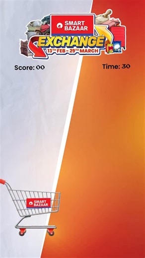 Exchange isn’t just in-store. It’s in-game too! Catch old items in 30 seconds, score high, and climb the leaderboard. Top 5 winners get 75000 Gift Vouchers. Click on the link in the bio to play now! #SMARTBazaar #ExchangeGame #Discounts #Offers | SMART Bazaar