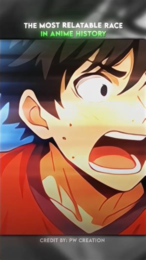 THE MOST RELATABLE RACE IN ANIME HISTORY #animeedit #trending #anime #pw #viral #gojo #fyp
