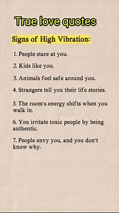 106K views · 657 reactions | Signs of High Vibration.... | True Love Quotes | Facebook