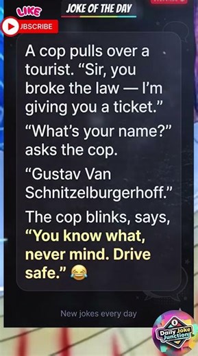 Cop Tries to Write a Ticket… Then Hears THAT Name! 😂 #Funny #ComedyShorts